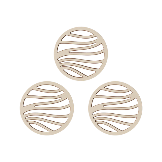 3 pieces of double-layer bowl and dish anti slip circular insulation pad (without bracket) - Magdasmall
