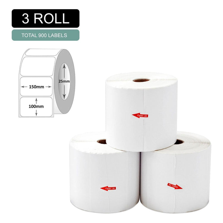 3 rolls 100x150mm 4x6 900 Labels Shipping Label Fastway eParcel Aaramex Couriers Please - Magdasmall