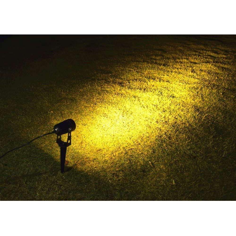 3 x LED Spotlights Powered Solar Garden Lights Outdoor Waterproof (Warm White) - Magdasmall