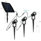 3 x LED Spotlights Powered Solar Garden Lights Outdoor Waterproof (Warm White) - Magdasmall
