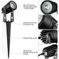 3 x LED Spotlights Powered Solar Garden Lights Outdoor Waterproof (Warm White) - Magdasmall