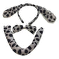 3pcs DOG EAR HEADBAND w Bow Tail Animal Costume Halloween Party Hair Dalmatian - Magdasmall