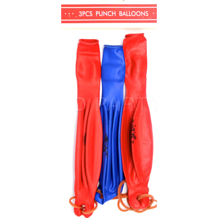 3pcs PUNCH BALLOONS Balloon Party Bag Fillers Pinata Birthday Inflatable - Magdasmall