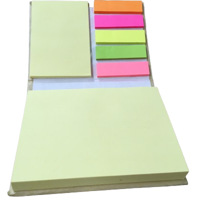 3x Post It Notebook Journal Sketchbook Pad Notepad Note Book - Beige