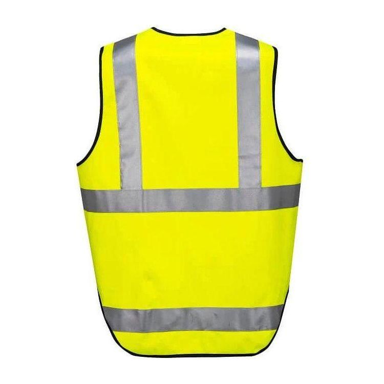 3x HUSKI Hi Vis Patrol Vest 3M Tape Safety Workwear High Visibility Bulk - Yellow - L - Magdasmall