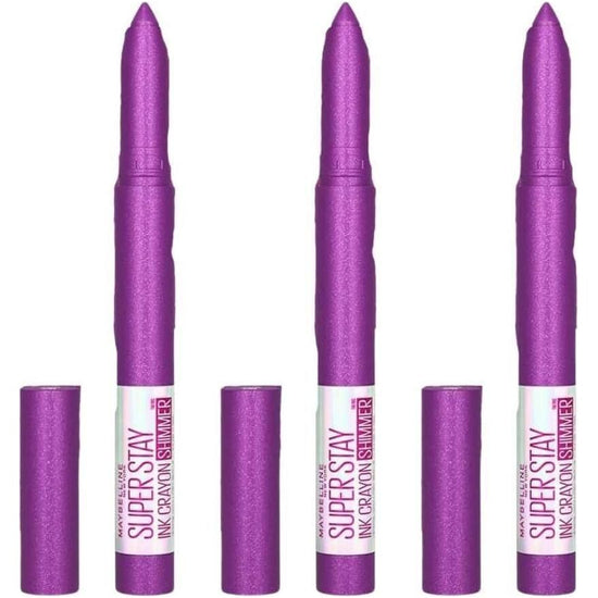 3x Maybelline New York Superstay Ink Longwear Crayon Lipstick - Throw a Party 170 - Magdasmall