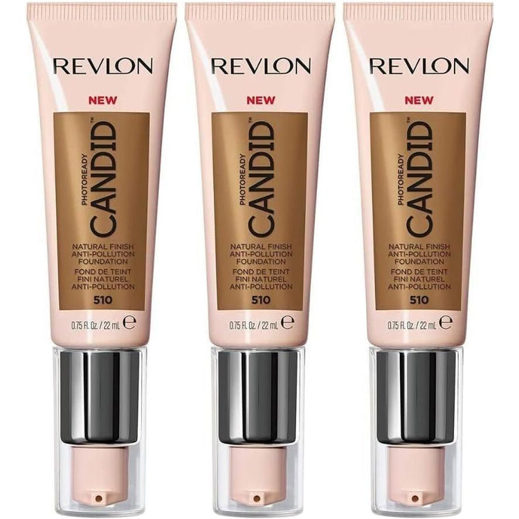 3x Revlon 22ml Photoready Candid Foundation - 510 Capuccino - Magdasmall