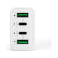 4-Port Car Charger (2 Ports PD + 2 Ports QC3.0 ) White - Magdasmall