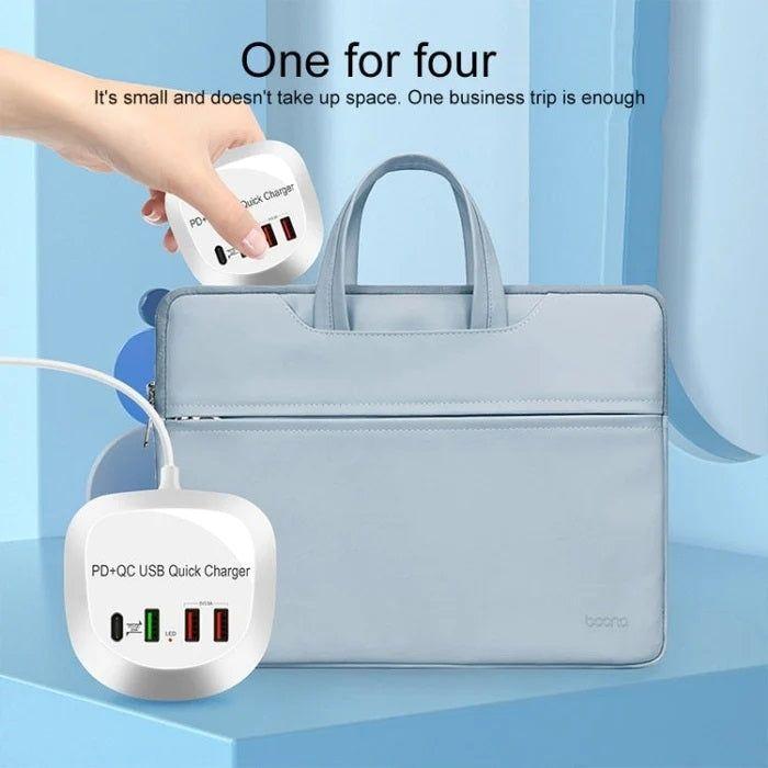 4-Port PD+QC3.0 Charger 40W with AU AC Adapter - Magdasmall