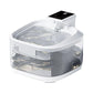 4.5L Upgraded Smart Pet Water Fountain with Stainless Steel Plate and Charging Cable – White Design - Magdasmall
