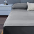 400TC Cotton Percale King Single Combo Set 50cm Wall Grey - Magdasmall