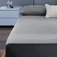 400TC Cotton Percale King Single Combo Set 50cm Wall Grey - Magdasmall