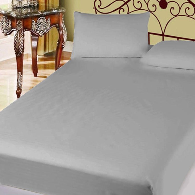 400TC Cotton Percale Super Queen Combo Set 50cm Wall Grey - Magdasmall