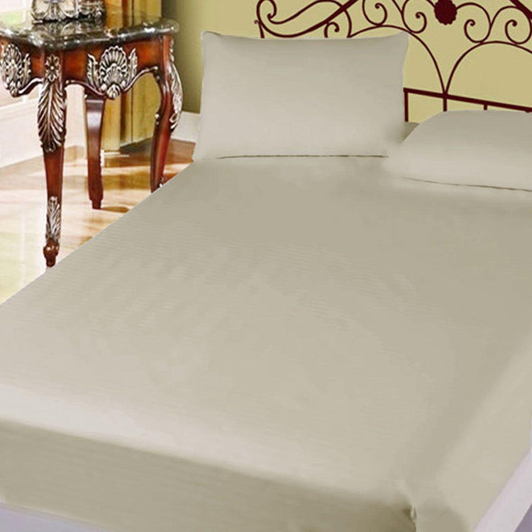 400TC Cotton Percale Super Queen Combo Set 50cm Wall Taupe - Magdasmall