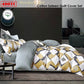 400TC Cotton Sateen Quilt Cover Set Modern Art Queen - Magdasmall