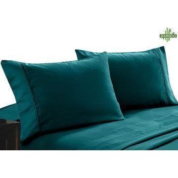 400 thread count bamboo cotton twin pack pillowcase teal - Magdasmall