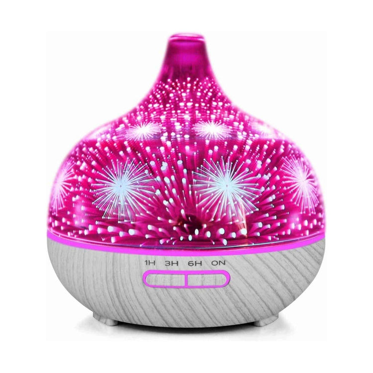 400ml Essential Oil Aroma Diffuser and Remote - 3D Glass Aromatherapy Humidifier - Magdasmall