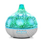 400ml Essential Oil Aroma Diffuser and Remote - 3D Glass Aromatherapy Humidifier - Magdasmall