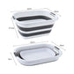 40L Collapsible Laundry Basket Washing Clothes w/Handles Bin Foldable - Grey/White - Magdasmall