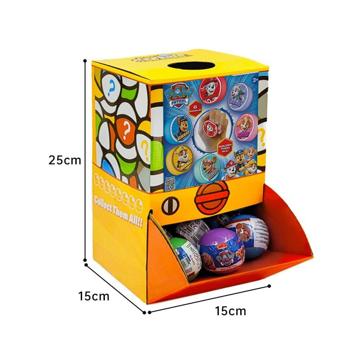 40X Kenisy Paw Patrol Squishy Toy Capsules 50mm Collectible Gacha in Display Box - Magdasmall