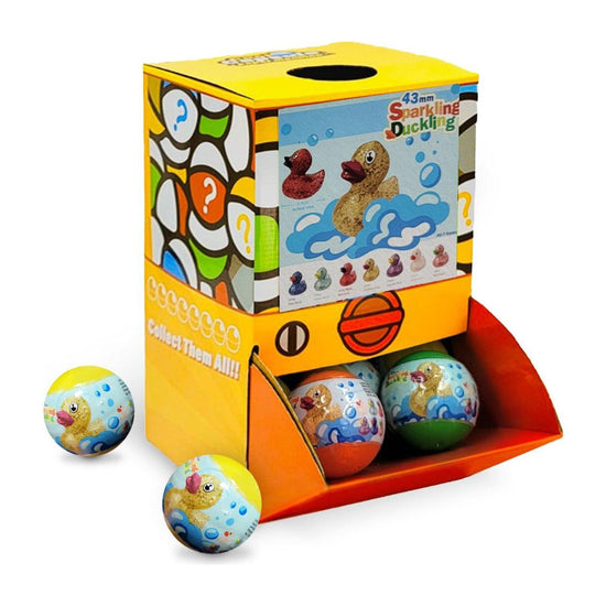 40X Kenisy Sparkling Glitter Duck Capsules 50mm Collectible Gacha in Display Box - Magdasmall