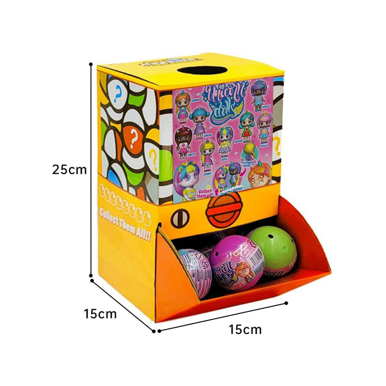 40X Kenisy Unicorn Dolls Toy Capsules 50mm Collectible Gacha in Display Box - Magdasmall