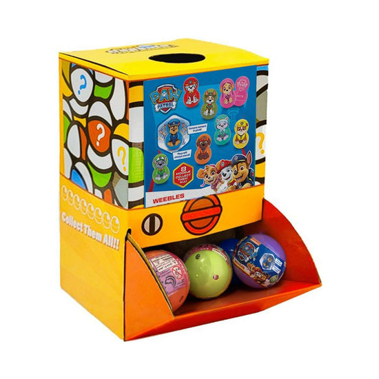 40X Paw Patrol Weebles Dog Toy Capsules 50mm Collectible Gacha in Display Box - Magdasmall