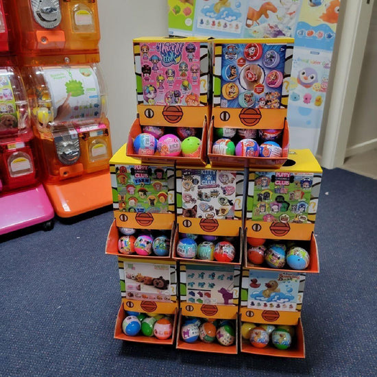 40X Paw Patrol Weebles Dog Toy Capsules 50mm Collectible Gacha in Display Box - Magdasmall