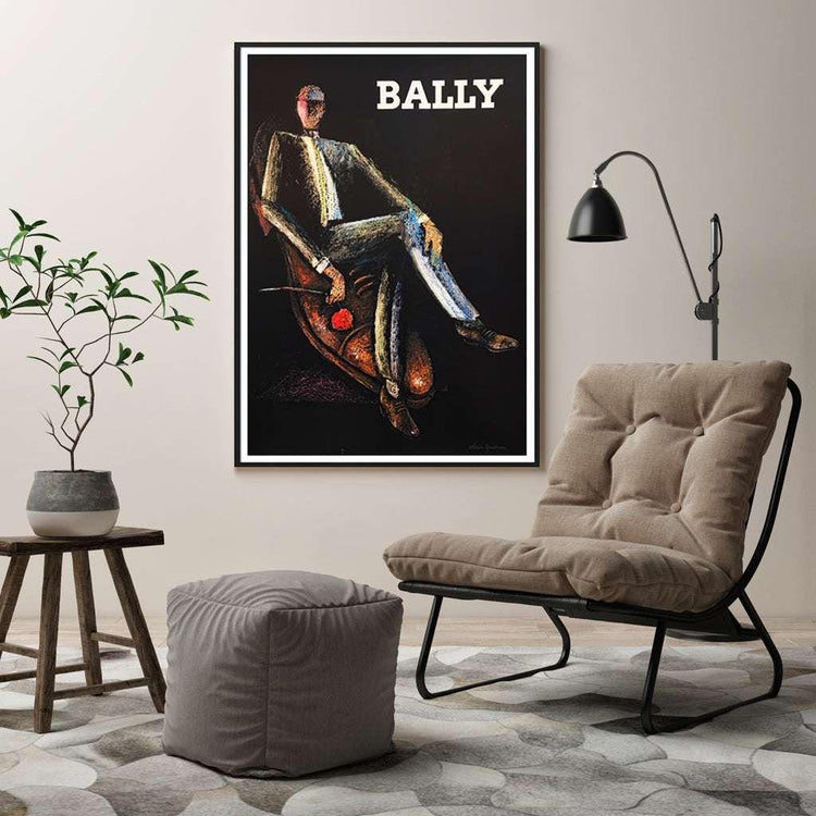 40cmx60cm Bally Man & Woman 2 Sets Black Frame Canvas Wall Art - Magdasmall