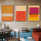 40cmx60cm Colourful 3 Sets By Mark Rothko Black Frame Canvas Wall Art - Magdasmall