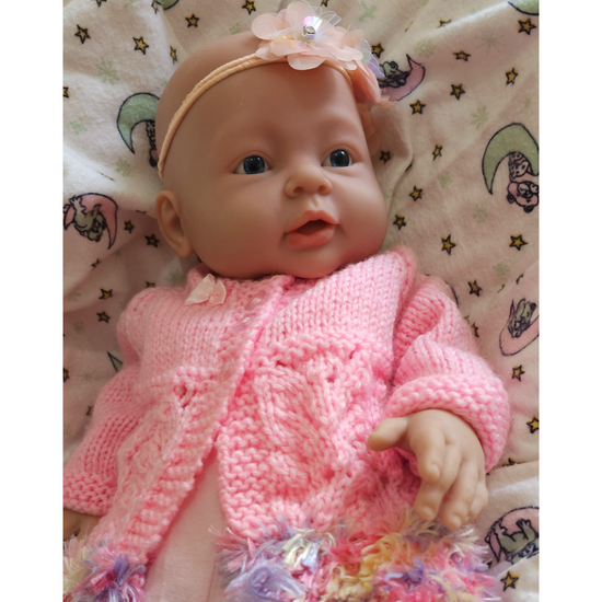 41cm (16") Girl - Eyes Open - Full Body Silicone Reborn Dolls Baby- Handmade Weight 2.1Kg - Magdasmall
