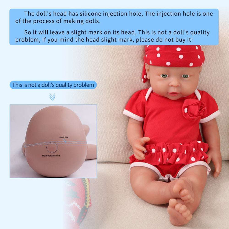 41cm Girl Eyes Open High Quality Full Body Silicone Alive Reborn Dolls Baby- Handmade