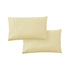 420TC Pair of Wrinkle Free No Flap Queen Pillowcases Pale Gold - Magdasmall