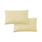 420TC Pair of Wrinkle Free No Flap Queen Pillowcases Pale Gold - Magdasmall
