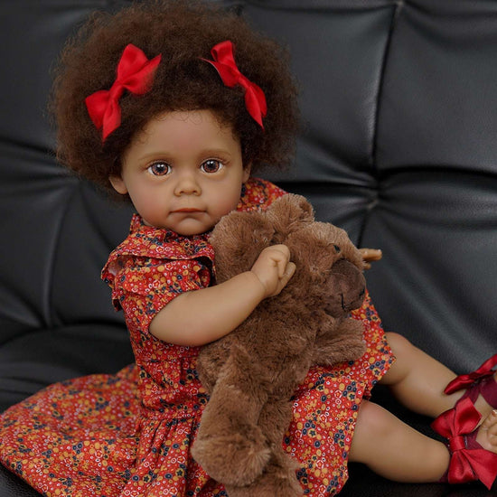 43cm/17&quot;  Realistic Reborn Black Reborn Dolls African America Handmade