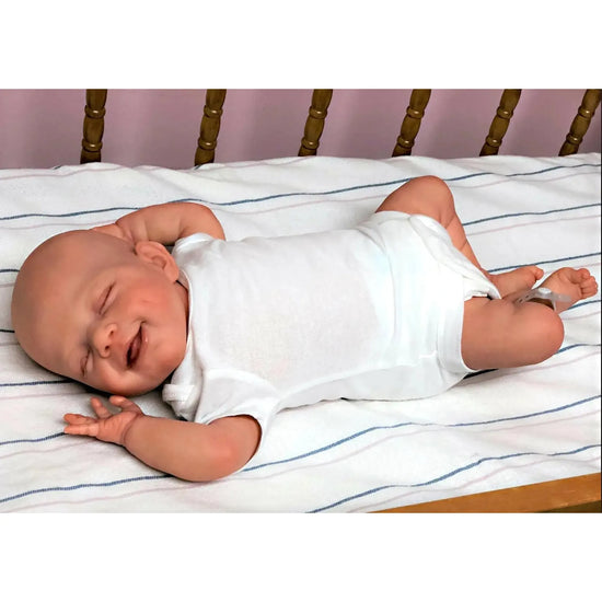 45cm Reborn Baby Girl Doll Lifelike Realistic Full body Soft Vinyl Baby- Handmade