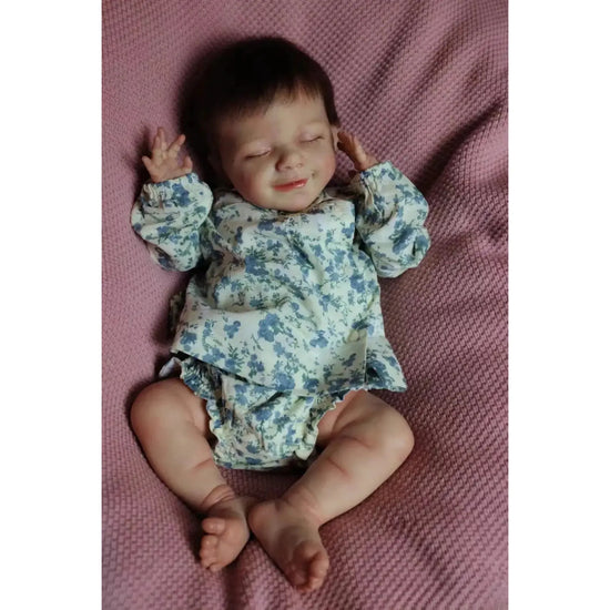 45cm Reborn Baby Girl Doll Lifelike Realistic Full body Soft Vinyl Baby- Handmade