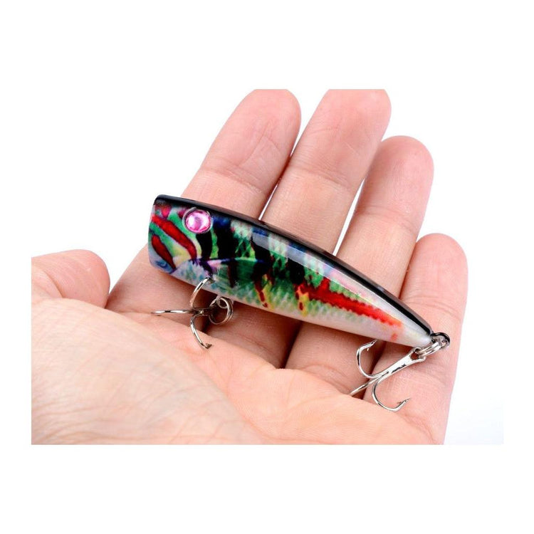4X 6.8cm Popper Poppers Fishing Lure Lures Surface Tackle Saltwater - Magdasmall
