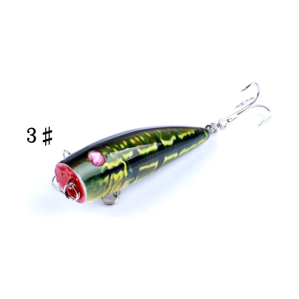 4X 6.8cm Popper Poppers Fishing Lure Lures Surface Tackle Saltwater - Magdasmall