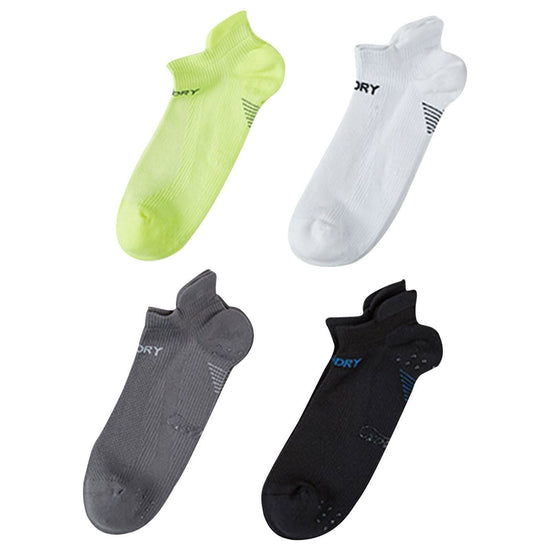 4X Rexy Seamless Sport Sneakers Socks Large Non-Slip Heel Tab MULTI COLOUR - Magdasmall