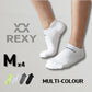 4X Rexy Seamless Sport Sneakers Socks Medium Non-Slip Heel Tab MULTI COLOUR - Magdasmall
