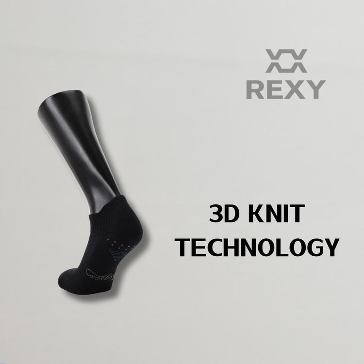 4X Rexy Seamless Sport Sneakers Socks Medium Non-Slip Heel Tab MULTI COLOUR - Magdasmall