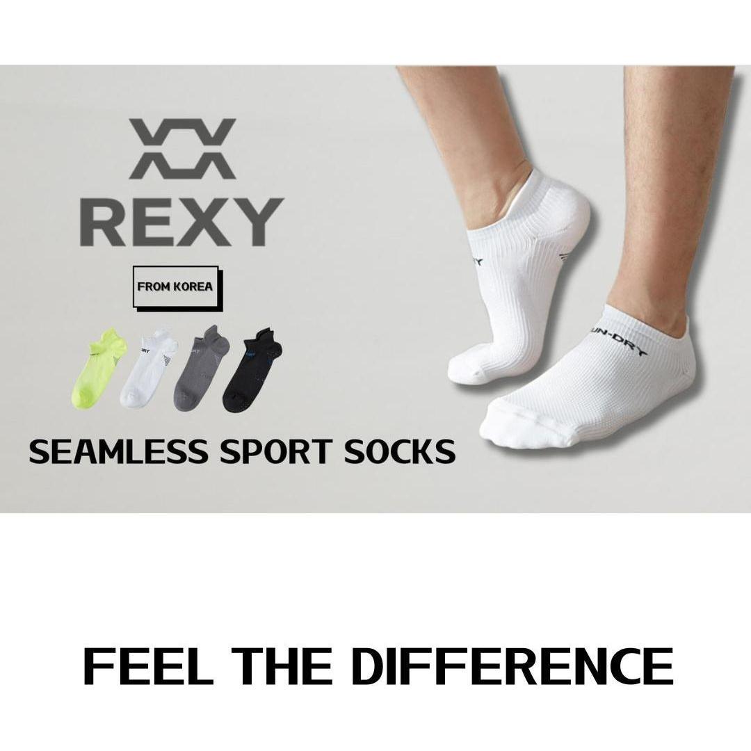 4X Rexy Seamless Sport Sneakers Socks Medium Non-Slip Heel Tab MULTI COLOUR - Magdasmall
