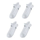 4X Rexy Seamless Sport Sneakers Socks Medium Non-Slip Heel Tab WHITE - Magdasmall