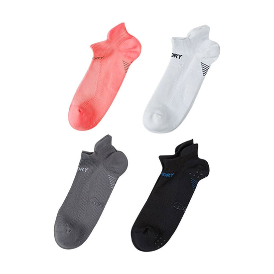 4X Rexy Seamless Sport Sneakers Socks Small Non-Slip Heel Tab MULTI COLOUR - Magdasmall