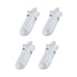 4X Rexy Seamless Sport Sneakers Socks Small Non-Slip Heel Tab WHITE - Magdasmall