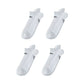 4X Rexy Seamless Sport Sneakers Socks Small Non-Slip Heel Tab WHITE - Magdasmall