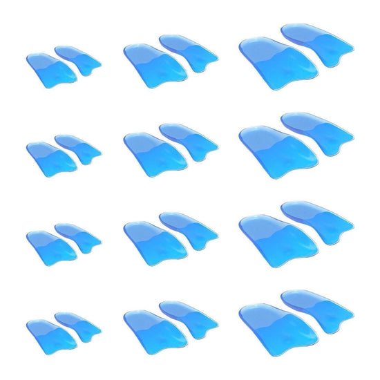 4X Set Half Insoles Shoe Inserts 3-Size Combo Gel Arch Support Foot Pad - Magdasmall