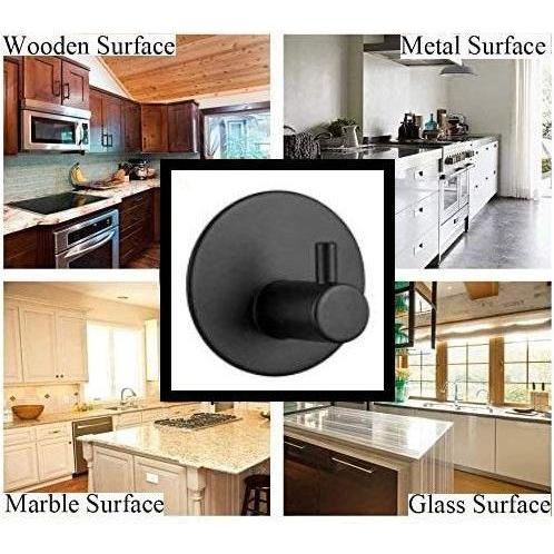 4 Pack Stainless Steel self-Adhesive Wall Hook for Bathroom and Kitchen - Magdasmall