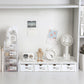 4 Pcs Set Stackable Desktop storage Box Drawer Transparent Plastic Stationery Cosmetic Organizer Box(Clear) - Magdasmall